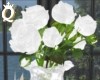 Q.Angel Glitz white Rose