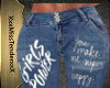 RLL Jeans With Text