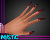 Black Tipped Red Nails