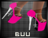 [B] Hot Pink Cross Heel