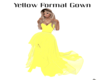 Yellow formal gown