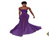 Purple afternoon  gown