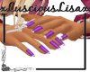 Dainty hands w/purple