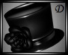 {D} Rose Hat BLACK