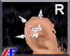 AF. Ear Spikes Silvr M/R