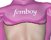 B! Femboy pink top w