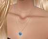 Necklace blue heart