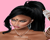 Black hair ponytail