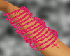 2 arm bracelets pink