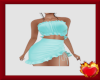 Aqua Spring Ruffle Dress