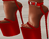 red platform heel