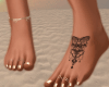 ! feet nails + tattoo !