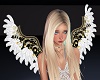 Gold N White Angel Wings
