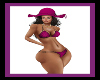 summer pink hat