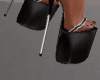 Black Jean Heels