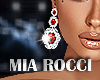 Red and Silver Earrings