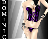purple pvc corset