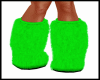 KIDS FURRY GREEN BOOTS