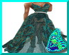 Sexy Teal Eving Gown