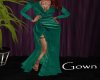 AV Green Velvet Gown