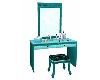 Dressing Table in Teal