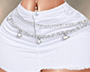 🅟 white jean skirt