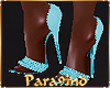 P9)Aqua textured Heels