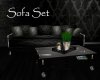 AV Black Sofa Set
