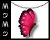 Pink Bfly Necklace