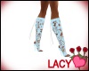 Lace Bootes-Blue