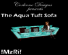 !MzRi! Aqua Tuft Sofa