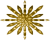 Gold Snowflake 2