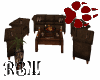 Brown Leather Wolf Couch