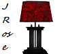 Black & Red Lace Lamp