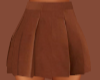 Pleated Chocolate Skirt