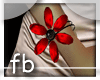 Flower RedBlack Bracelet