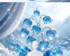 Glass flowers background