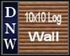 10x10 Log Wall 