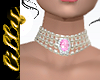 Pink diamond choker