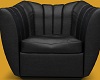 Black  Leather  Couch