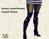 boot overknee royal blue