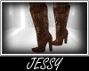 J # Cowgirl Boots Brown