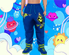 Grinch Pants Blue Kid