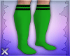 X l Long Green Socks