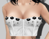 Spiked roses bustier