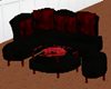 Sexy blk/red sofa