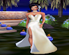 Dk Creme/Wht Formal Gown