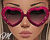 m: Glitter Heart Glasses