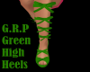 G.R.P Green High Heels