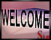 WELCOME sign animated